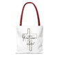 Christian tote bag, Inspirational quote bag, Religious gift, Multi-size tote bag, Christian accessories
