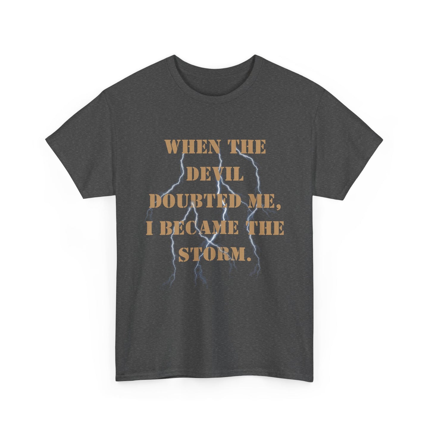 Desert Storm Series Army Veteran T-Shirt – “I Became the Storm”  Desert Storm Edition
