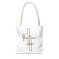 Christian tote bag, Inspirational quote bag, Religious gift, Multi-size tote bag, Christian accessories