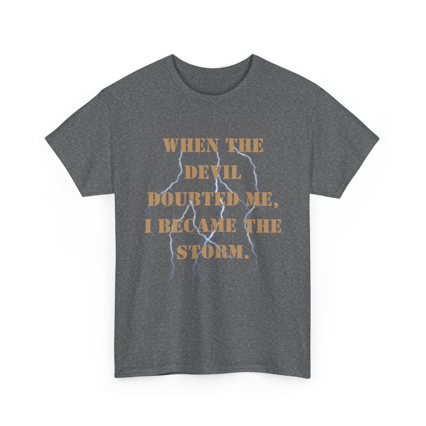 Desert Storm Series Army Veteran T-Shirt – “I Became the Storm”  Desert Storm Edition