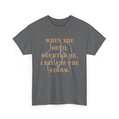 Desert Storm Series Army Veteran T-Shirt – “I Became the Storm”  Desert Storm Edition