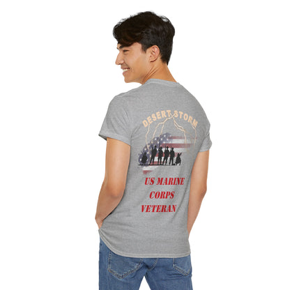 Desert Storm Series Marine Veteran T-Shirt – “I Became the Storm”  Desert Storm Honor Tee
