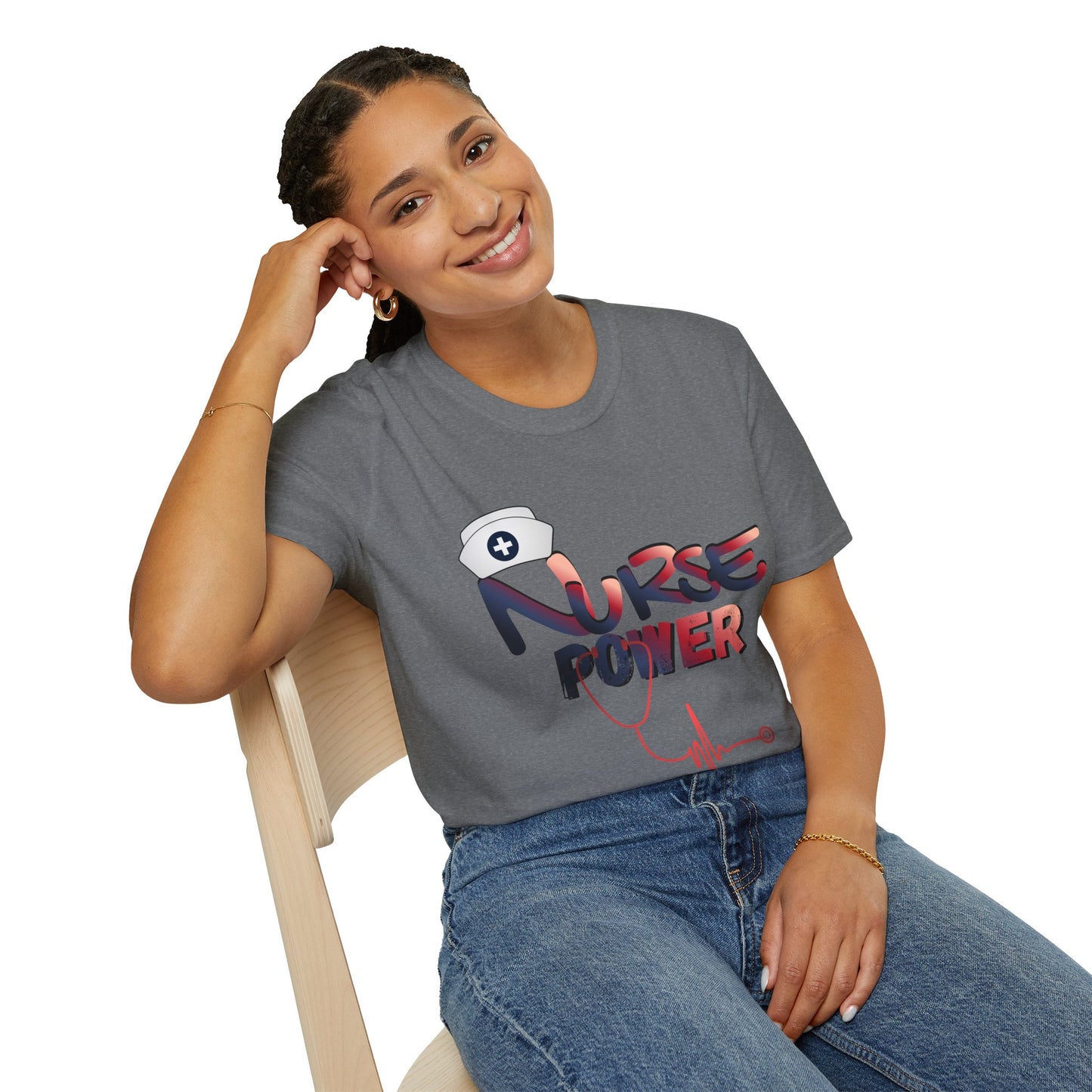 Nurse Power T‑Shirt – Nursing Appreciation Shirt, Nurses Week 2026 Tee, RN LPN CNA Gift, Nurse Life Top