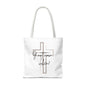 Christian tote bag, Inspirational quote bag, Religious gift, Multi-size tote bag, Christian accessories