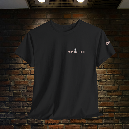 Here I Am Lord Christian T-Shirt | Send Me Back Print Faith Apparel