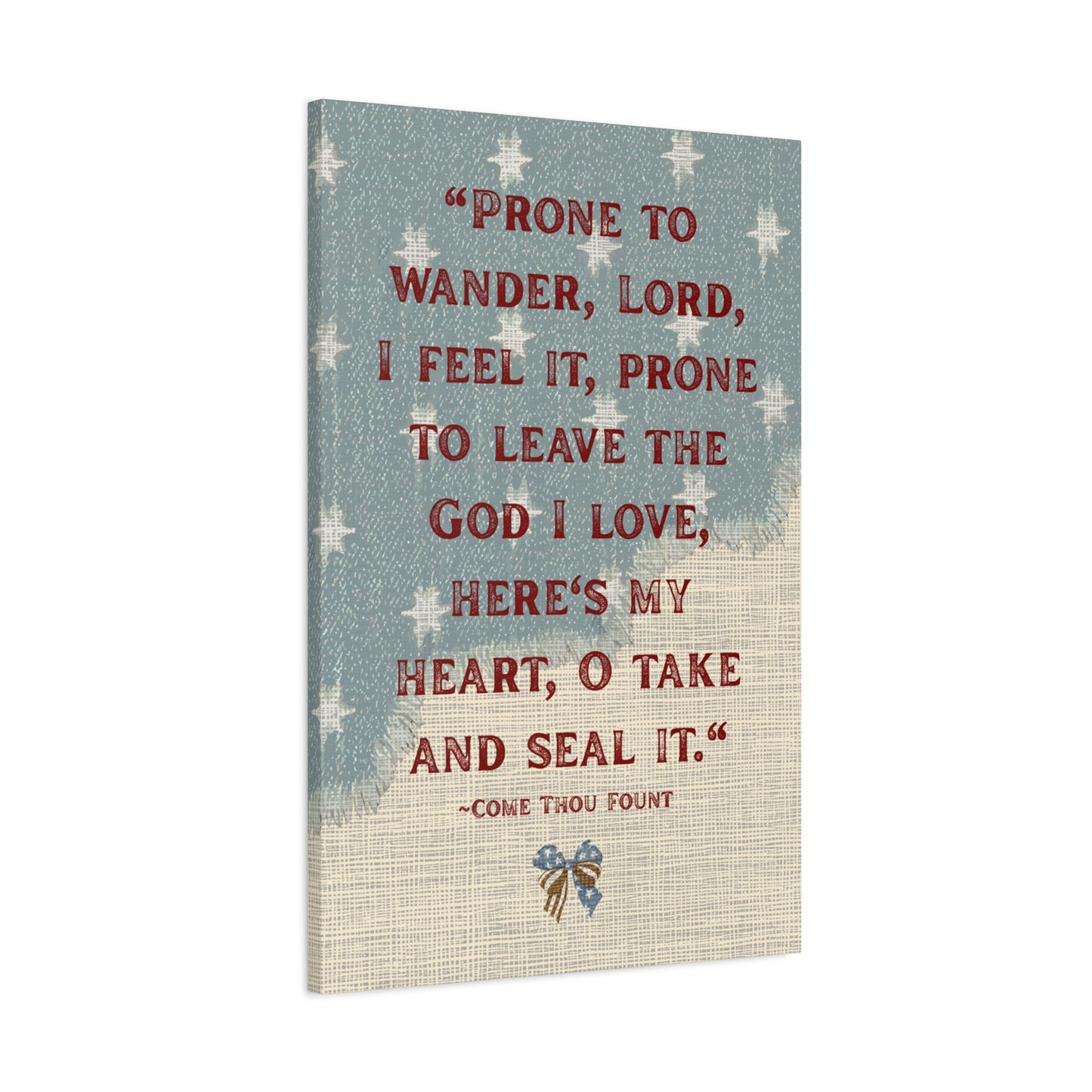 Come Thou Fount Vintage Americana Hymn Wall Art | Canvas & Poster