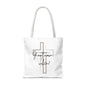 Christian tote bag, Inspirational quote bag, Religious gift, Multi-size tote bag, Christian accessories